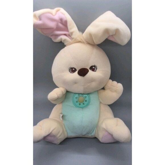 🦄Fisher-Price  Peaceful Planet  Baby Soothing Sounds Rabbit'1998 12" Plush - Picture 2 of 6